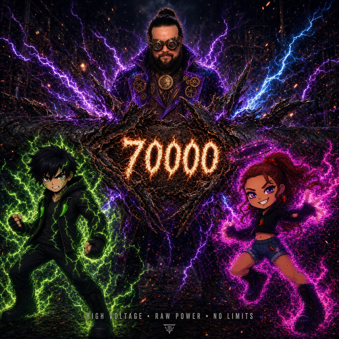 David, Silas, and Nova — High Voltage, Raw Power, No Limits