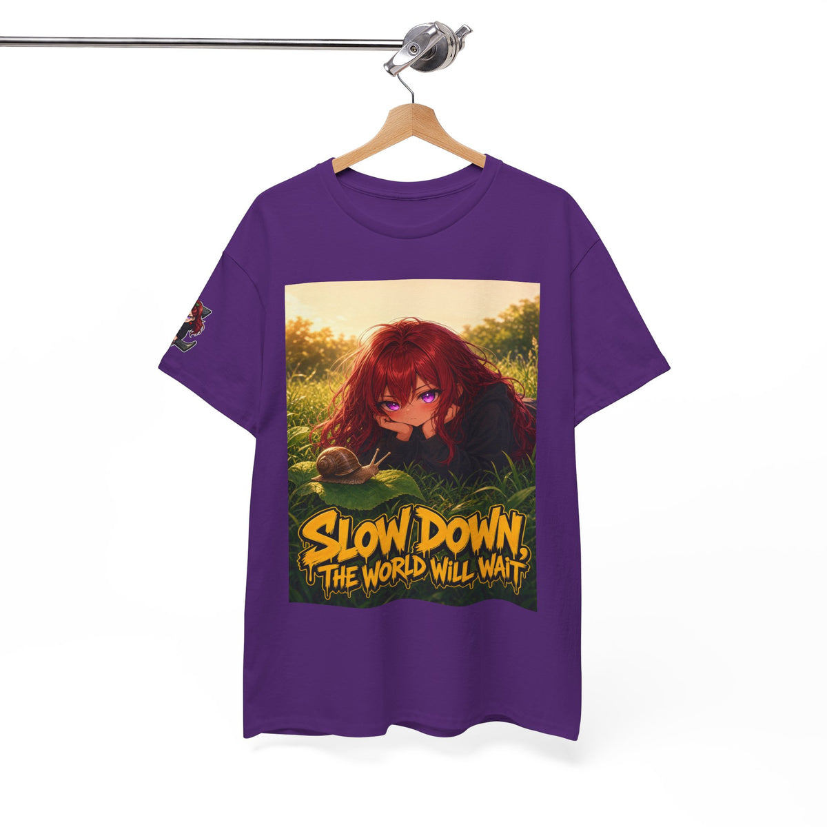 Slow Down, The World Will Wait — Nova Snail Tee