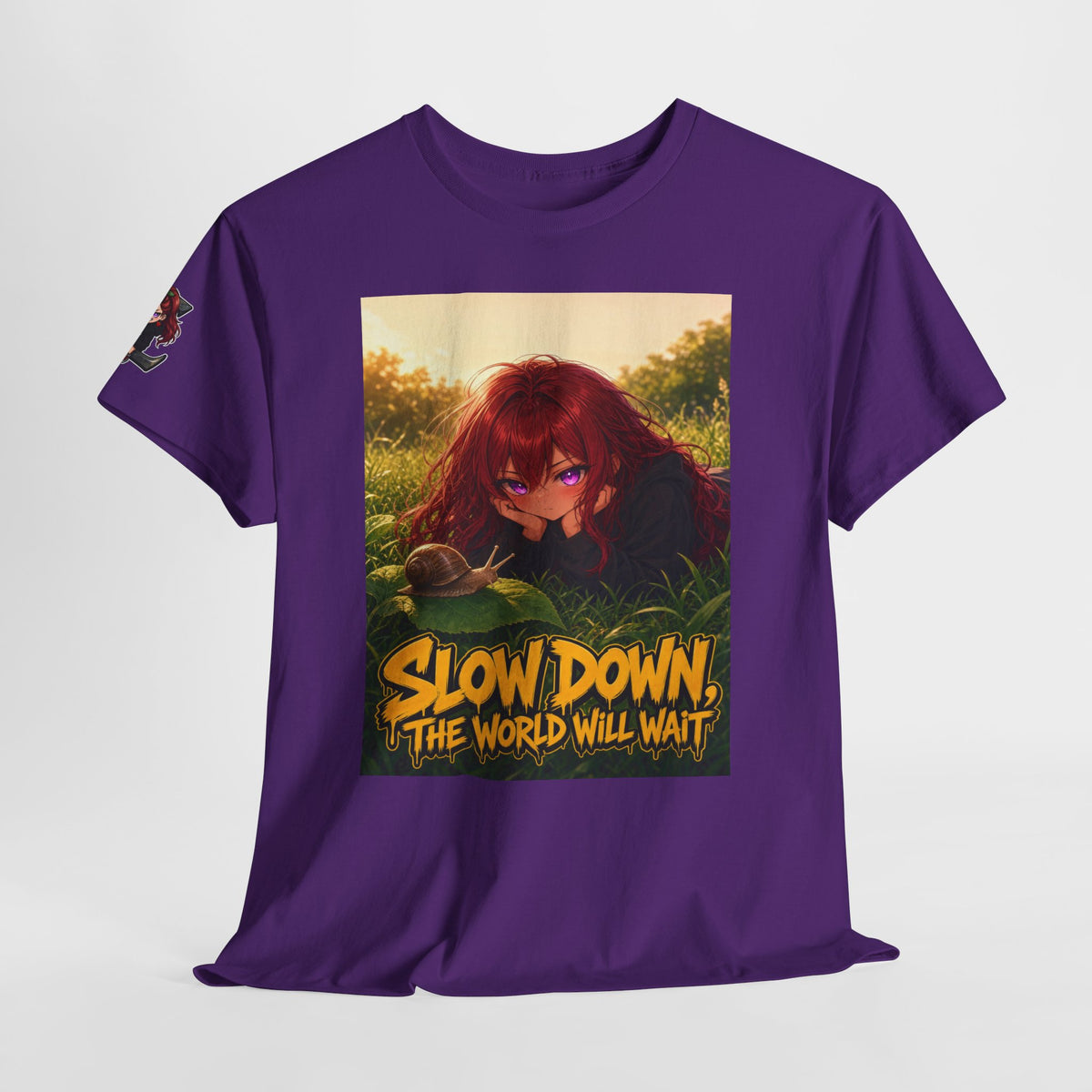 Slow Down, The World Will Wait — Nova Snail Tee