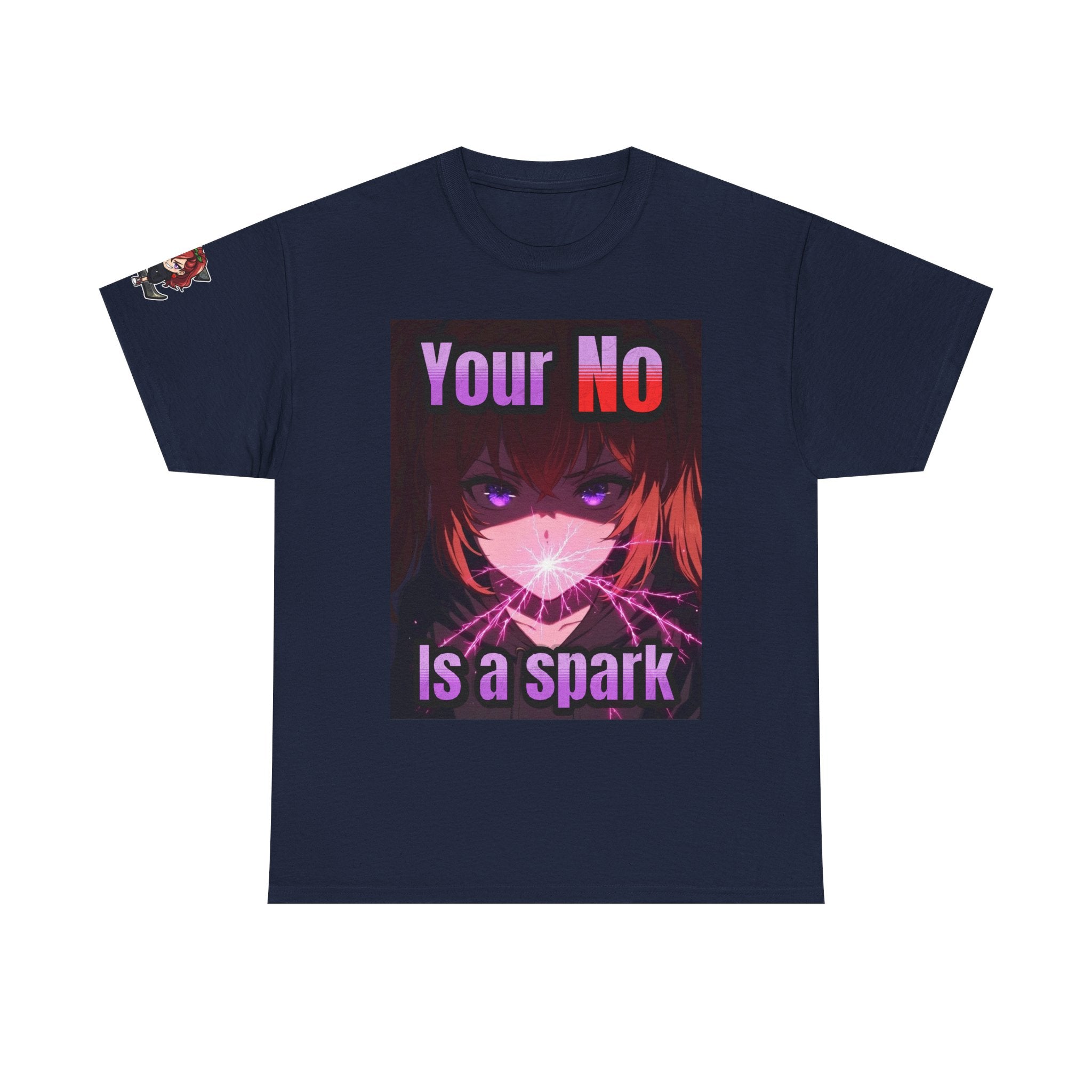 Graphic Tee — “Your No Is a Spark” Anime-Inspired Motivational T-Shirt