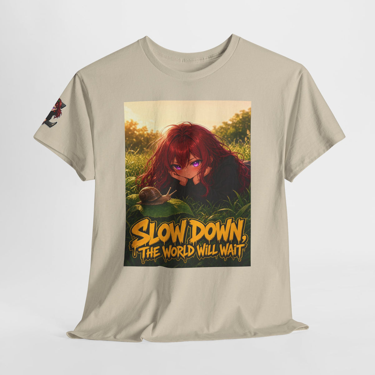 Slow Down, The World Will Wait — Nova Snail Tee