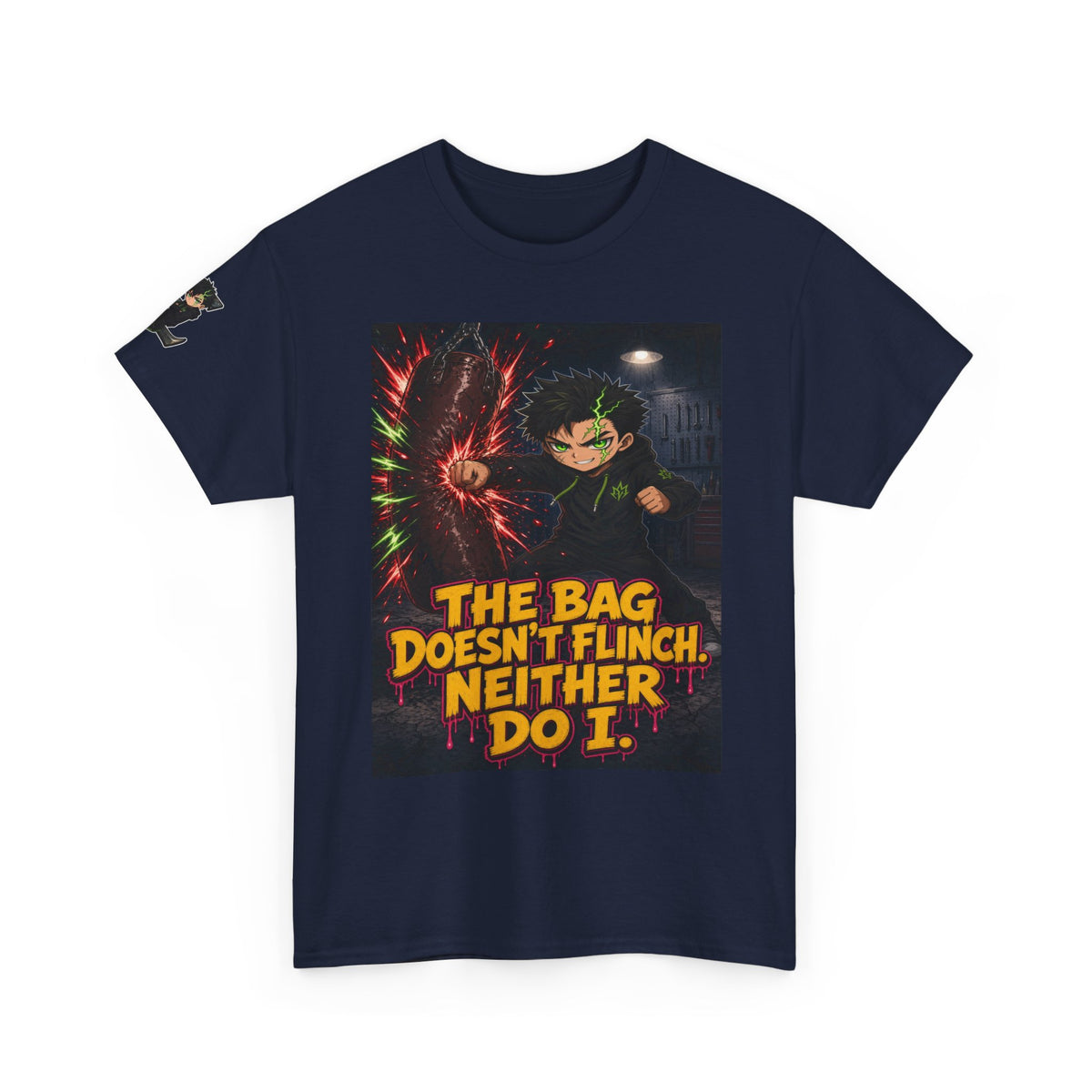 The Bag Doesn't Flinch. Neither Do I. Tee - Silas
