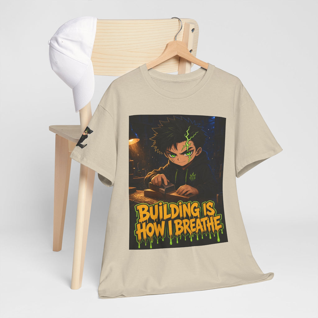 Building Is How I Breathe — Silas Tee