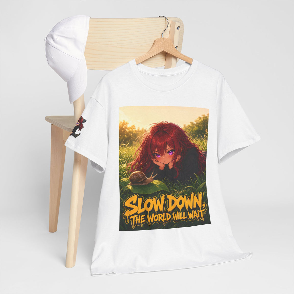 Slow Down, The World Will Wait — Nova Snail Tee