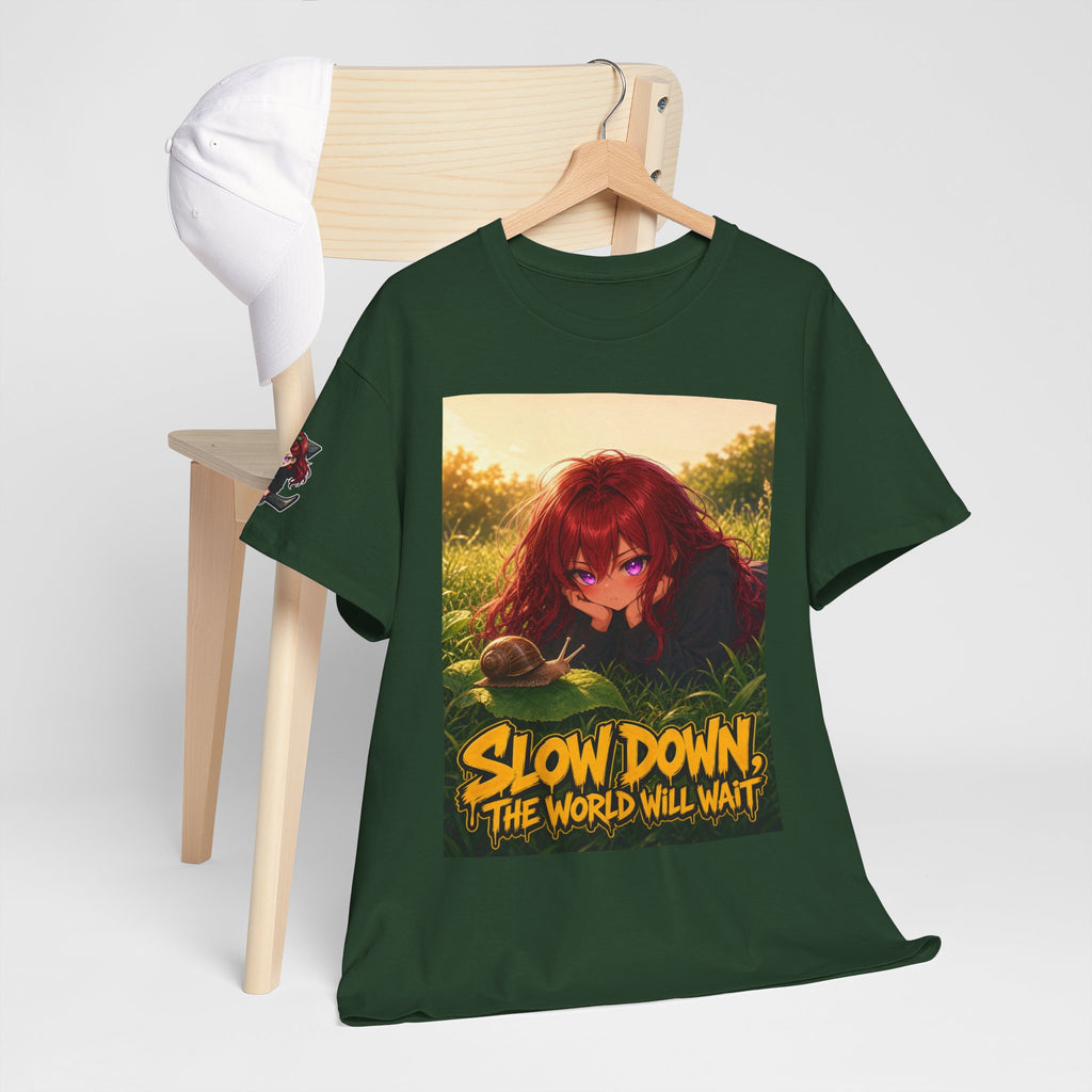 Slow Down, The World Will Wait — Nova Snail Tee