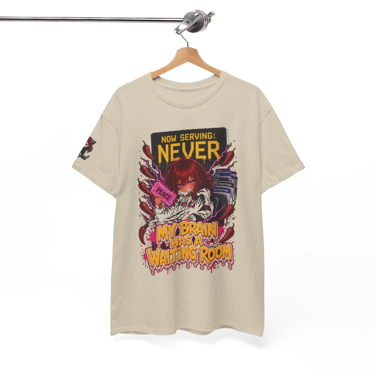My Brain Has a Waiting Room Tee - Nova