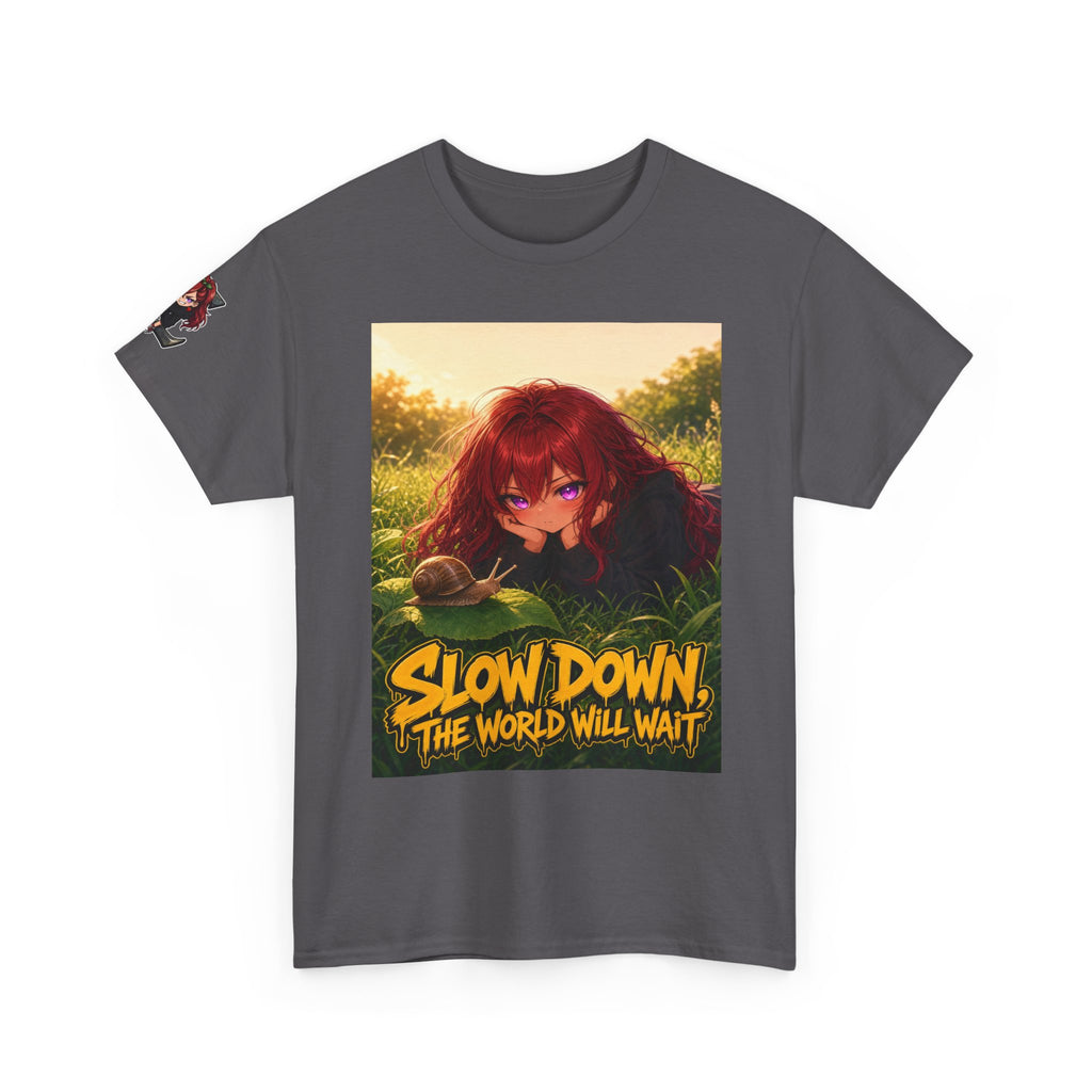Slow Down, The World Will Wait — Nova Snail Tee