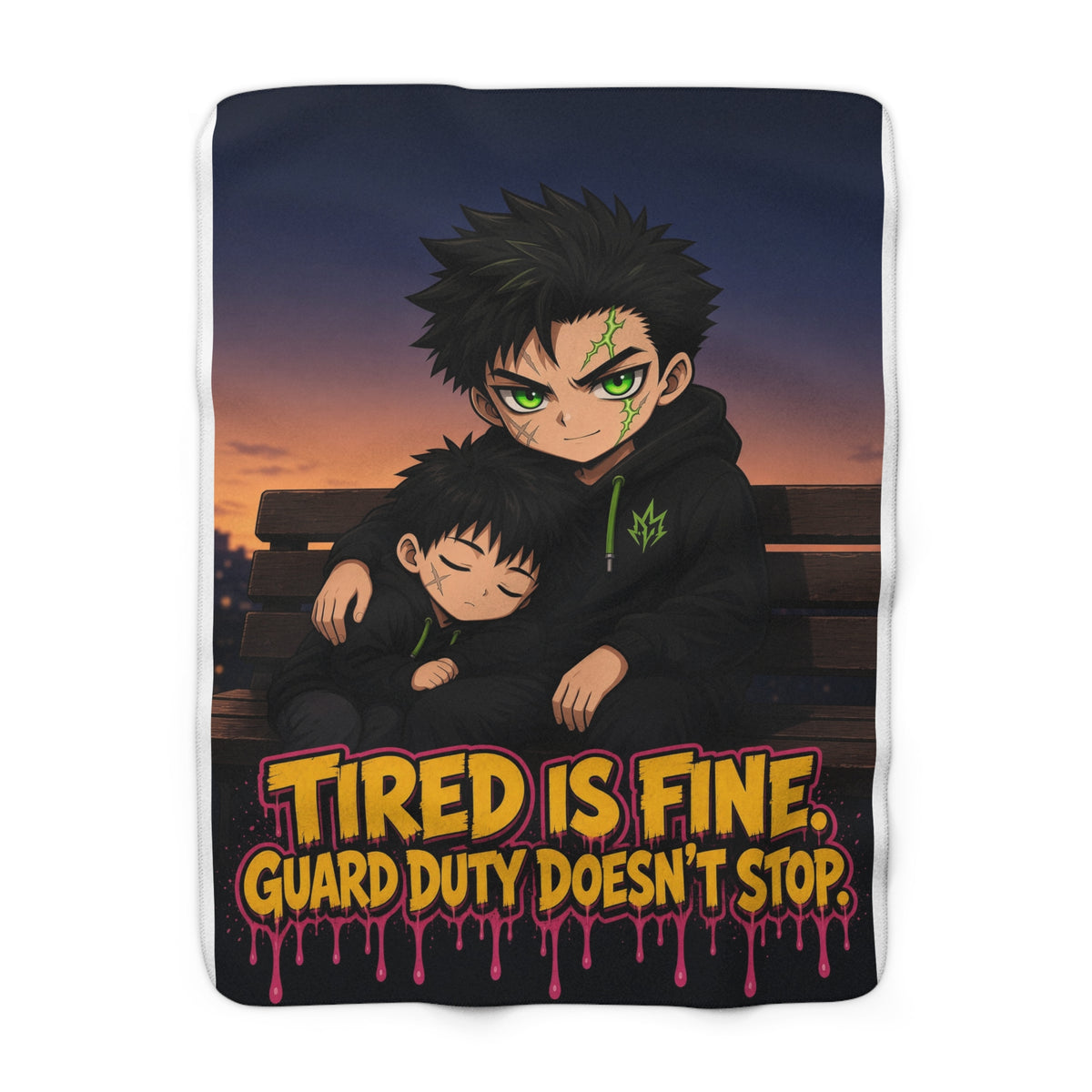 Tired Is Fine — Night Watch — Silas Sherpa Blanket (Silas Protector)