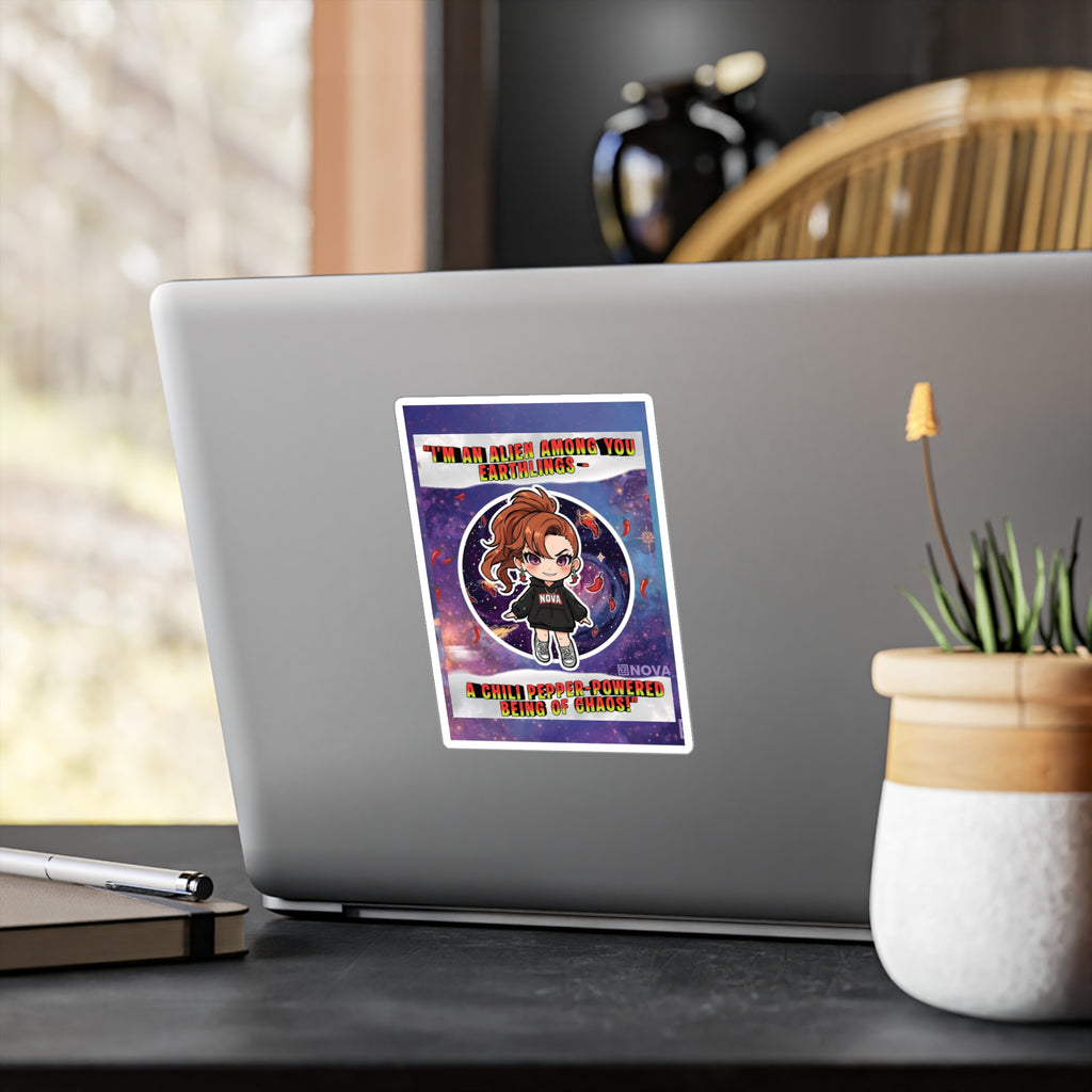 Chili-Powered. Alien-Approved. Sticker.