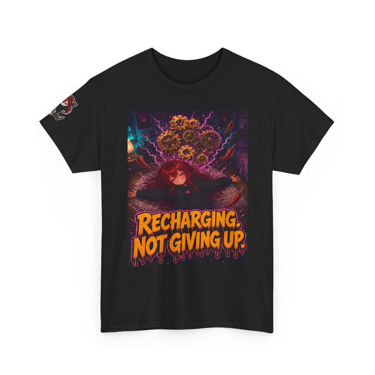 Recharging. Not Giving Up. Tee - Nova