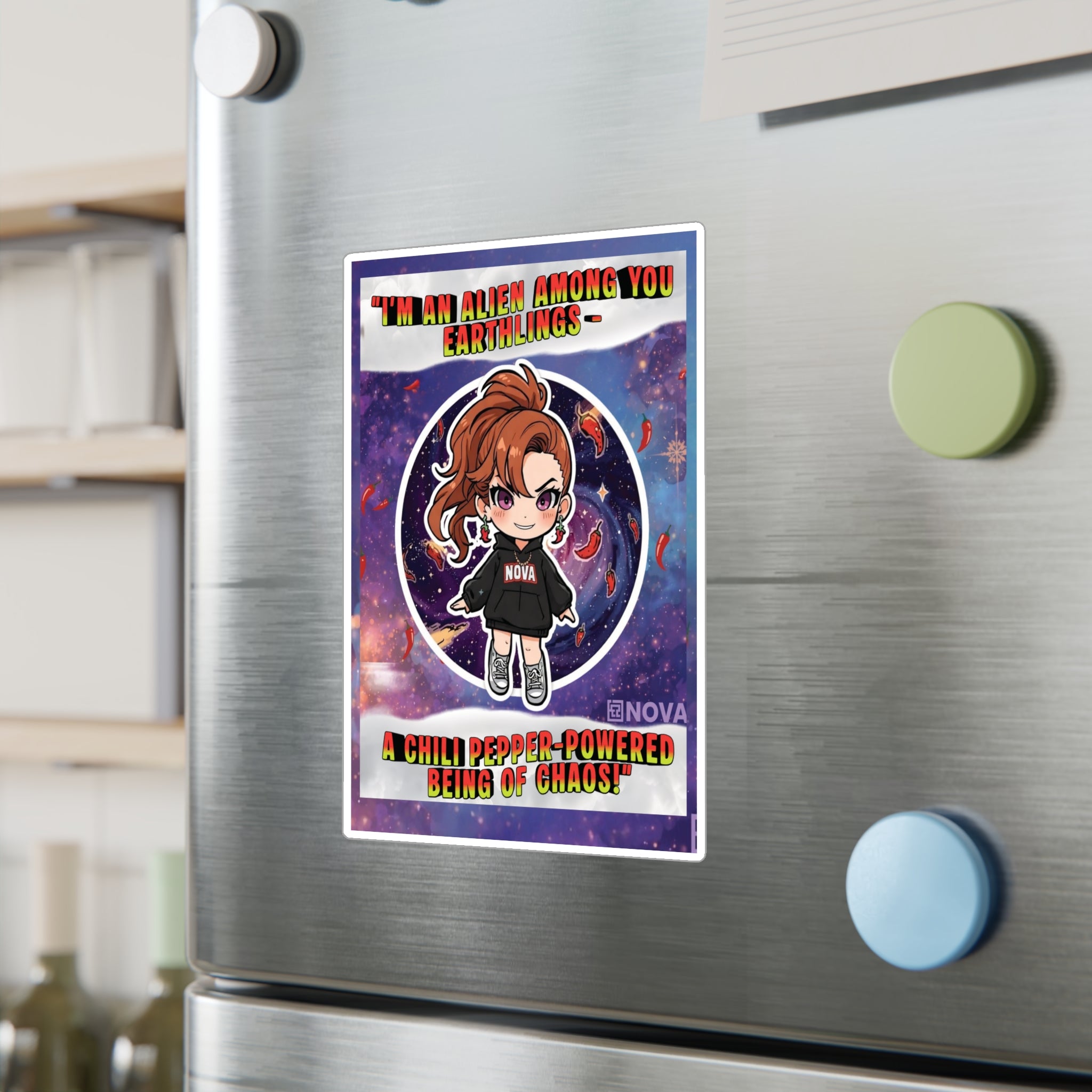 Chili-Powered. Alien-Approved. Sticker.