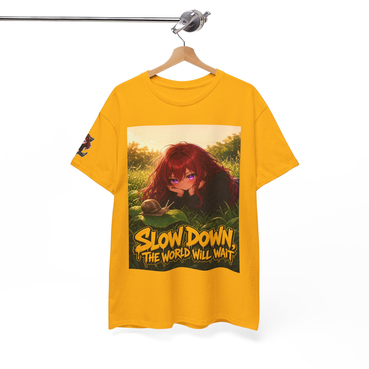 Slow Down, The World Will Wait — Nova Snail Tee