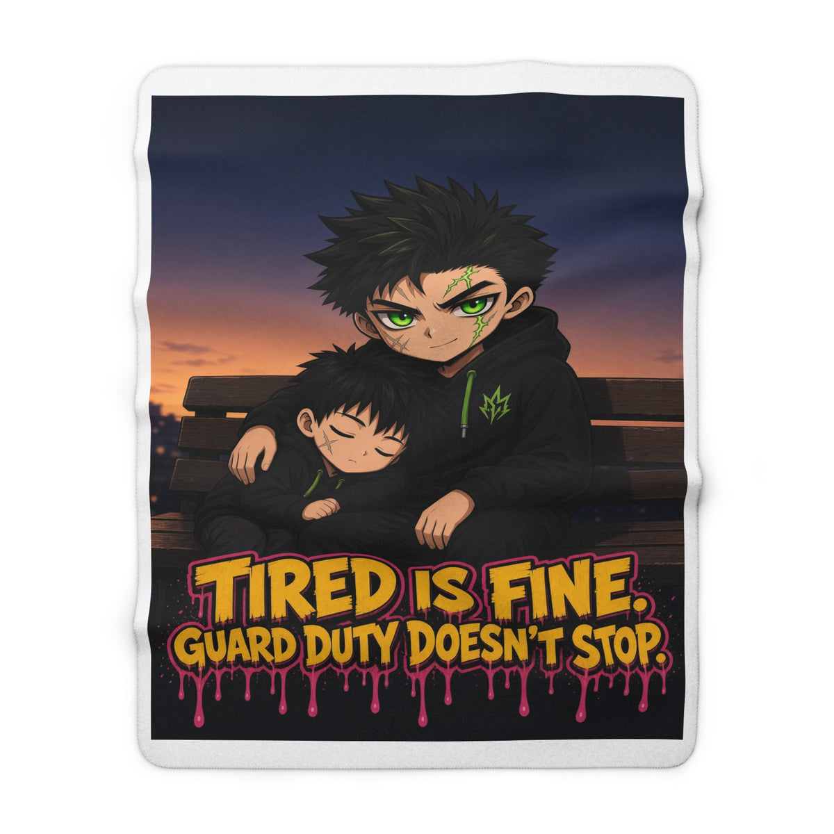 Tired Is Fine — Night Watch — Silas Sherpa Blanket (Silas Protector)