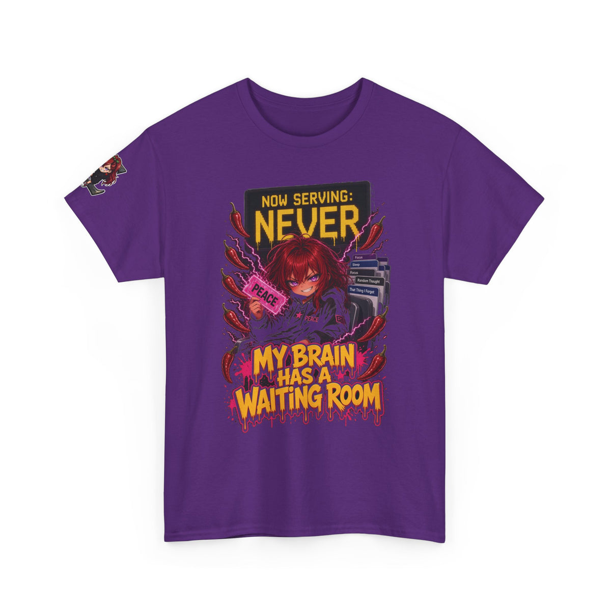 My Brain Has a Waiting Room Tee - Nova