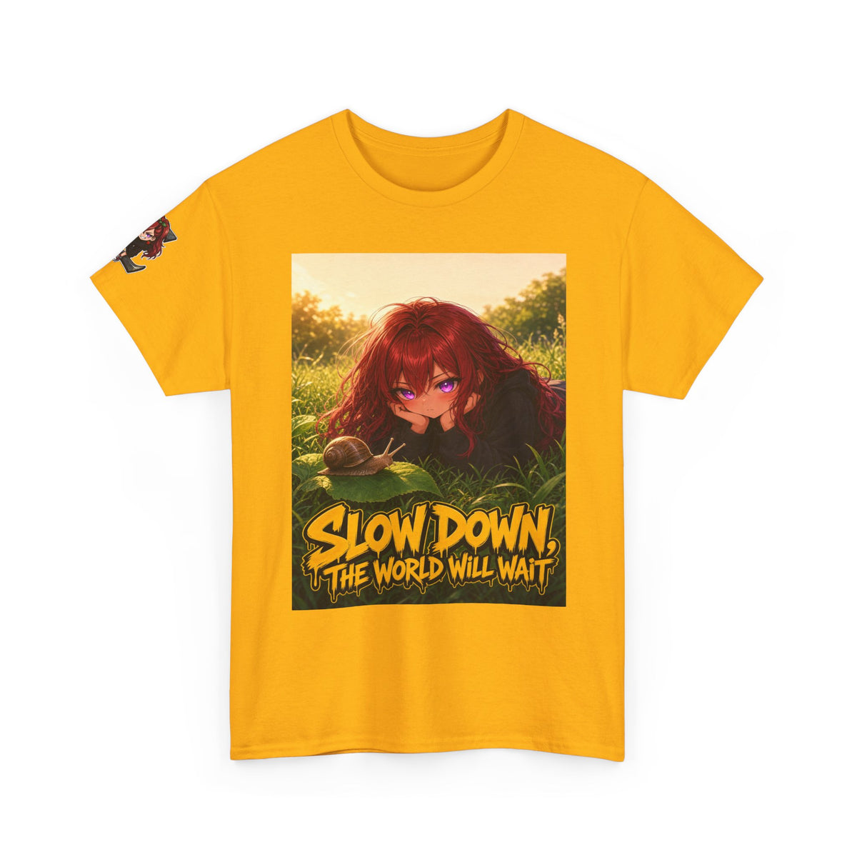 Slow Down, The World Will Wait — Nova Snail Tee