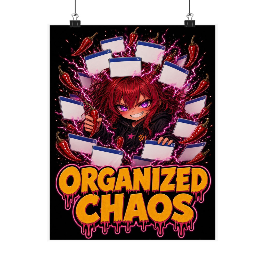 Organized Chaos: 47 Tabs, One Plan — Nova Poster (Nova Chaos)