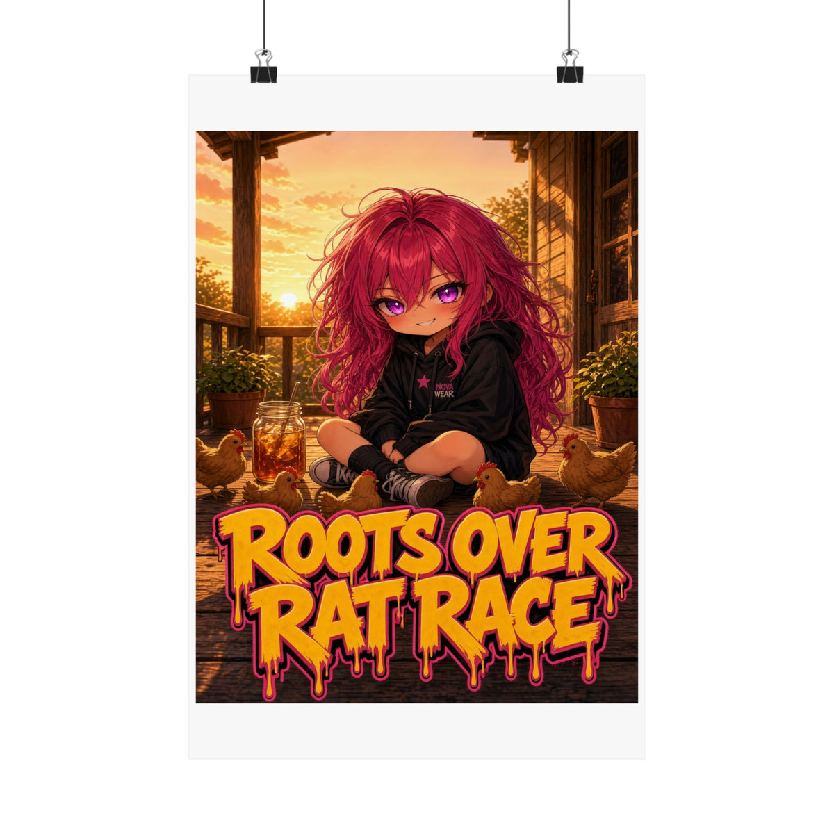 Roots Over Rat Race — Nova Poster (Nova Homestead)