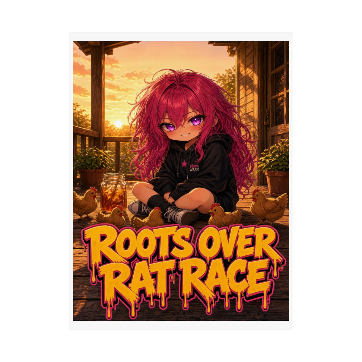 Roots Over Rat Race — Nova Poster (Nova Homestead)