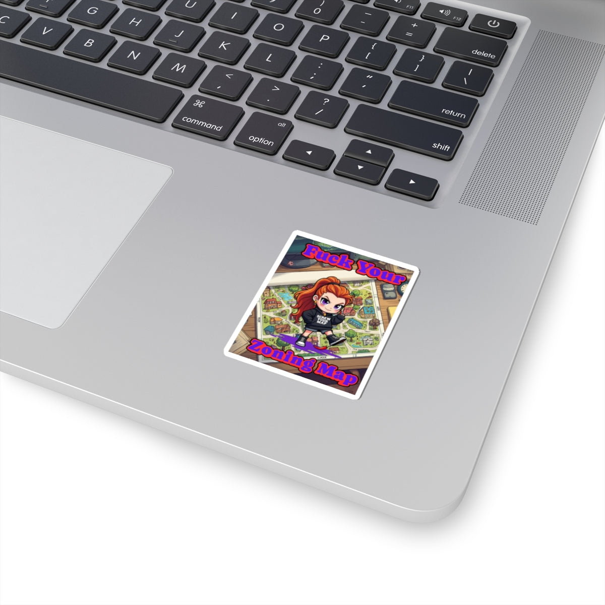 Fuck Your Zoning Map-Kiss Cut Sticker