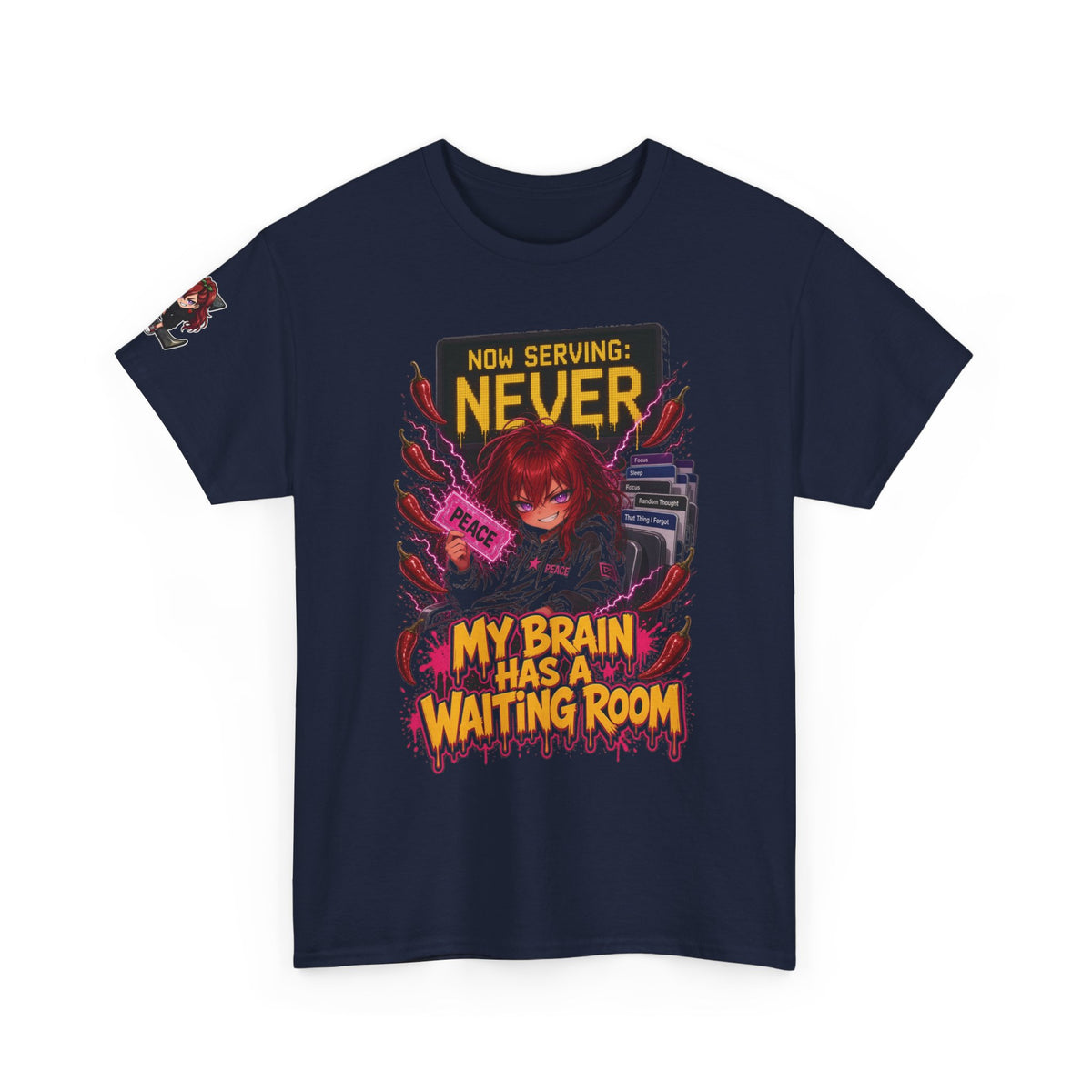 My Brain Has a Waiting Room Tee - Nova