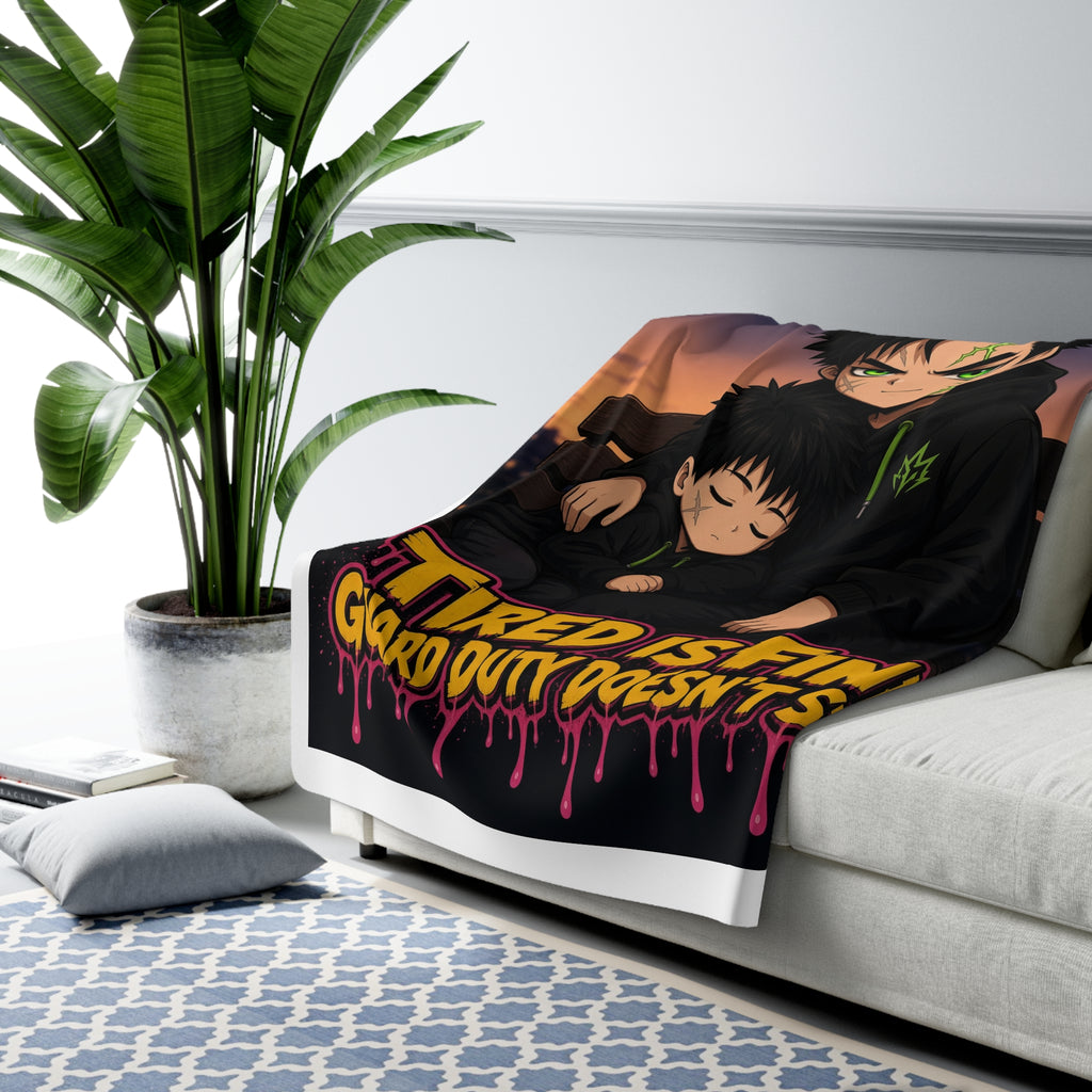 Tired Is Fine — Night Watch — Silas Sherpa Blanket (Silas Protector)
