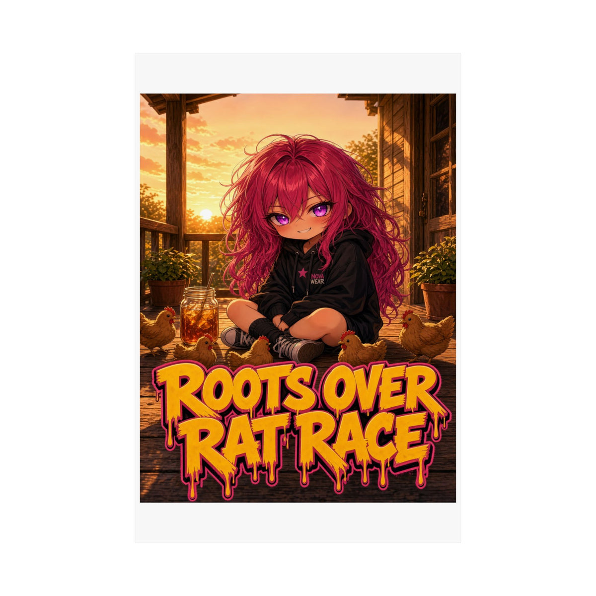 Roots Over Rat Race — Nova Poster (Nova Homestead)