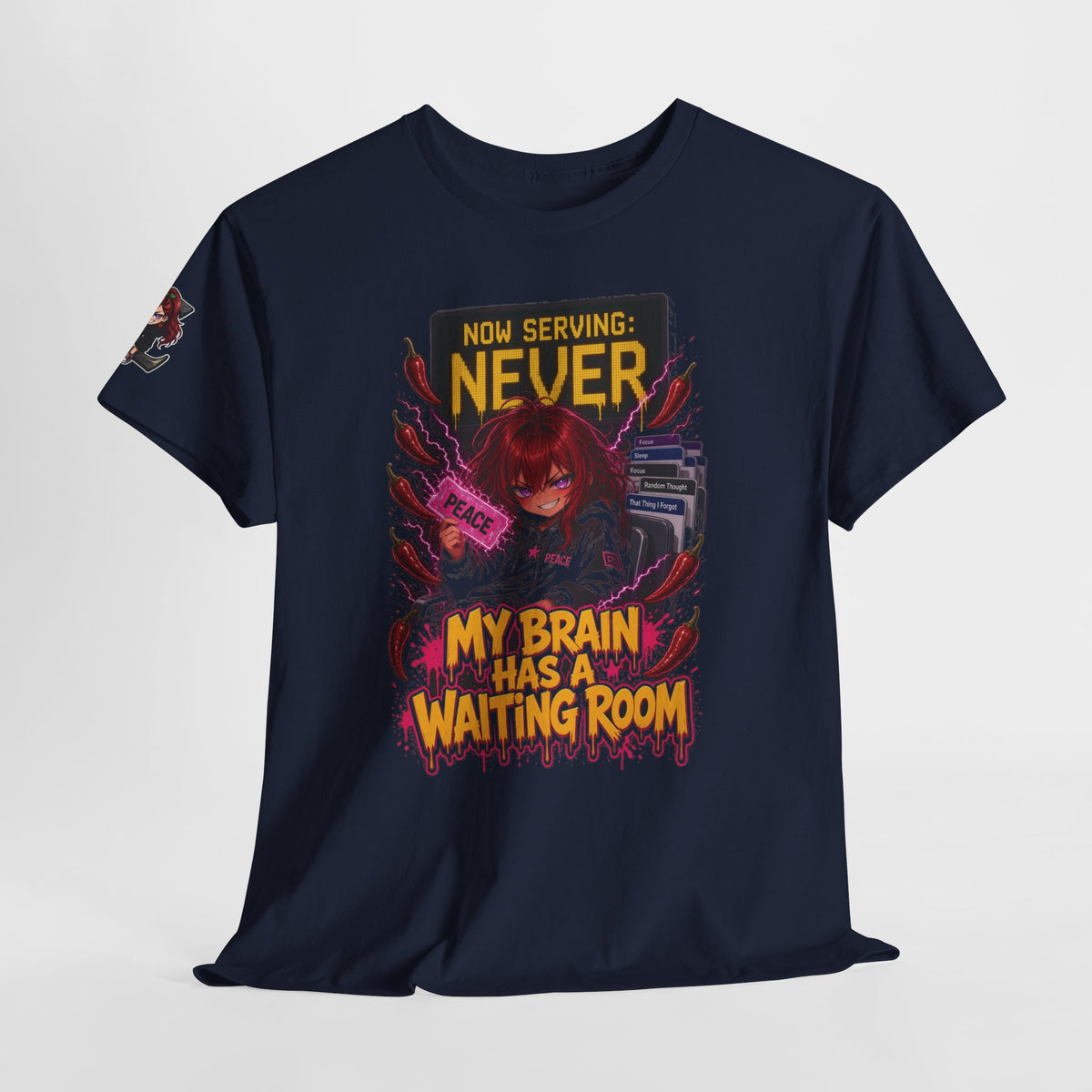 My Brain Has a Waiting Room Tee - Nova