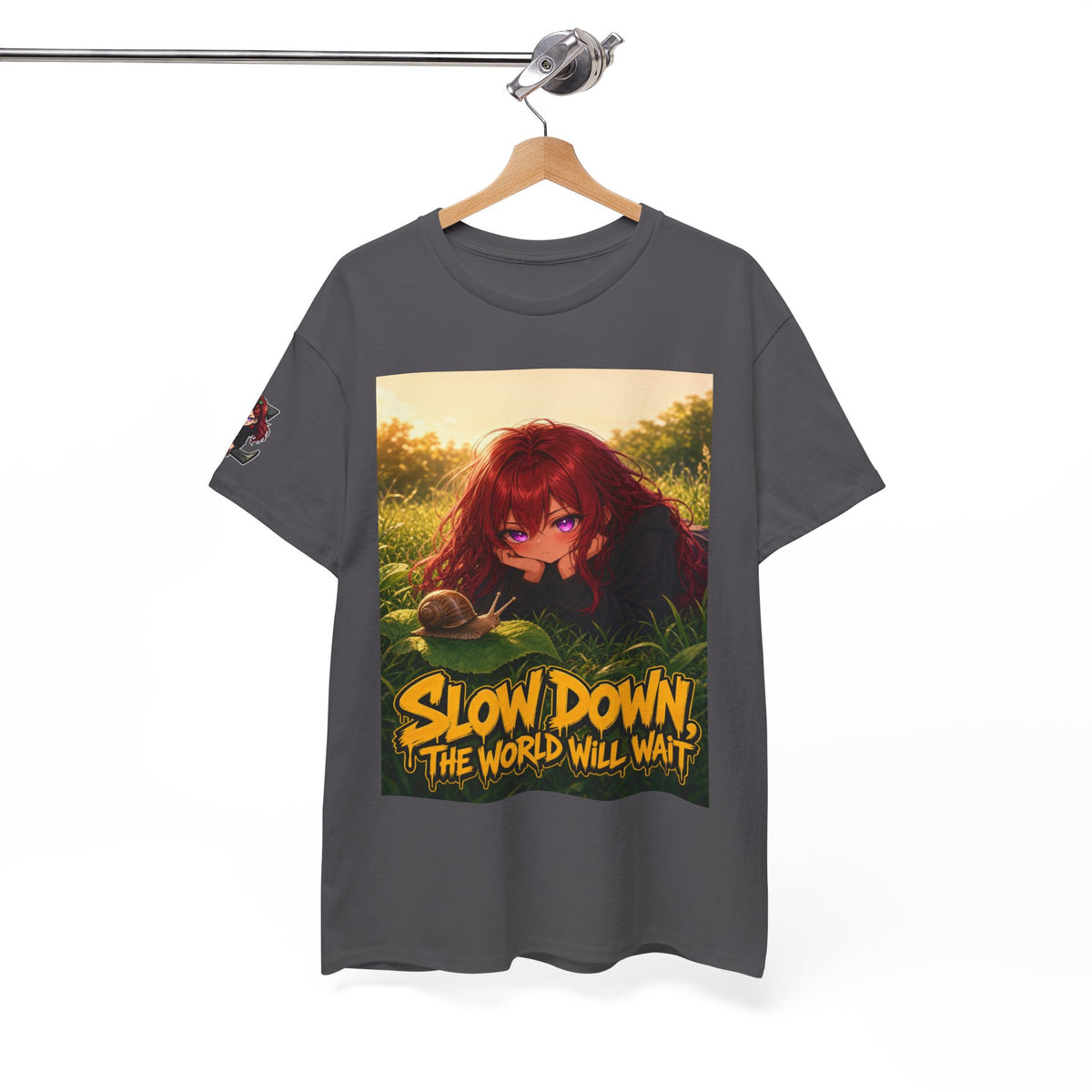 Slow Down, The World Will Wait — Nova Snail Tee