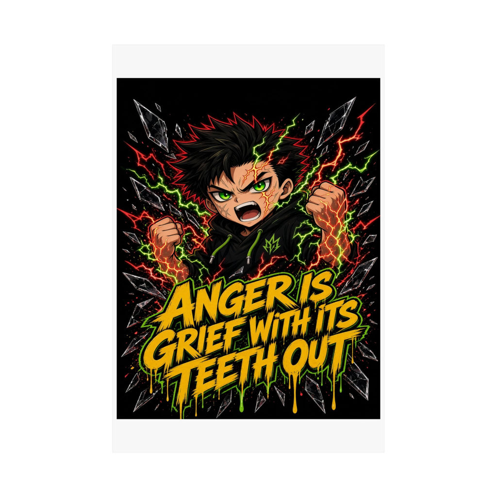 Anger Is Grief With Its Teeth Out — Silas Poster (Silas Rage)