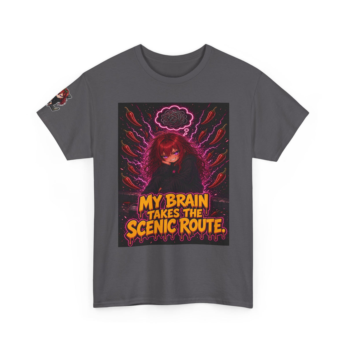 My Brain Takes the Scenic Route Tee - Nova