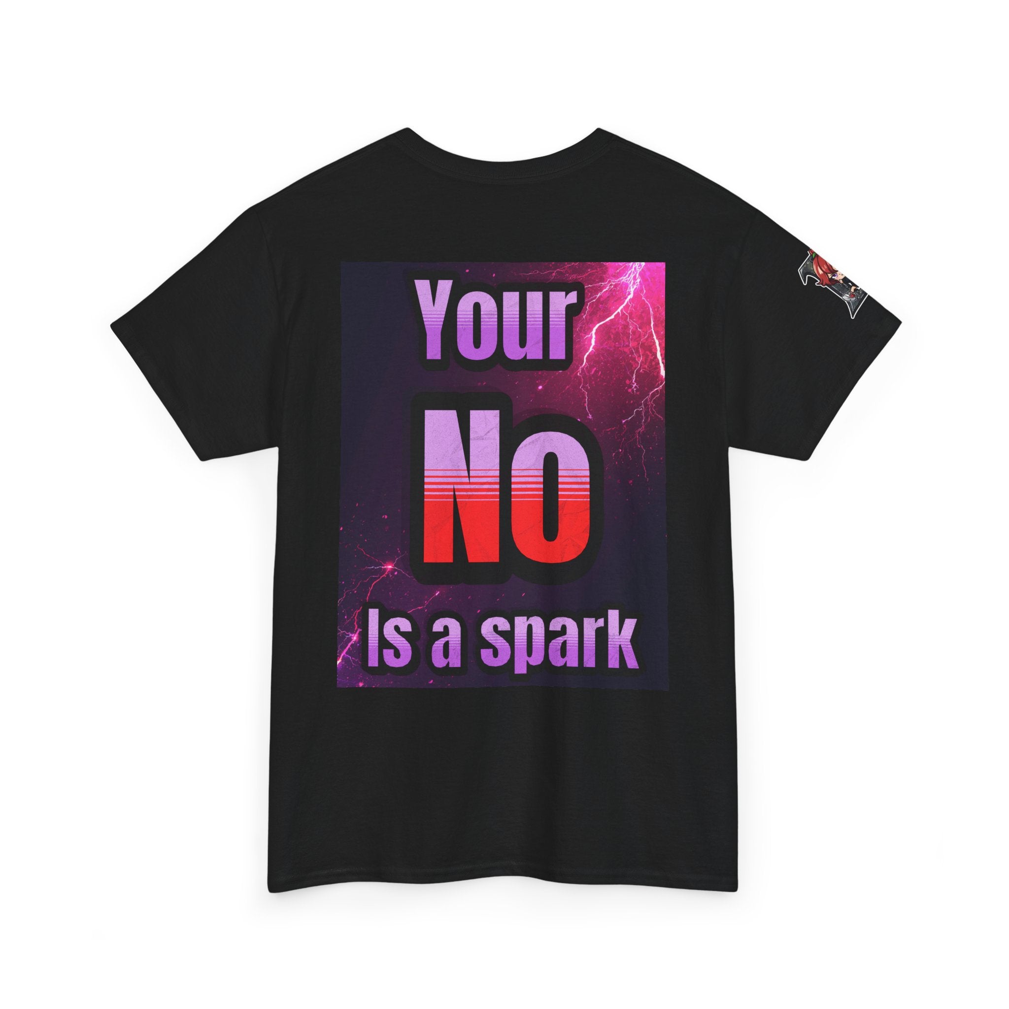 Graphic Tee — “Your No Is a Spark” Anime-Inspired Motivational T-Shirt