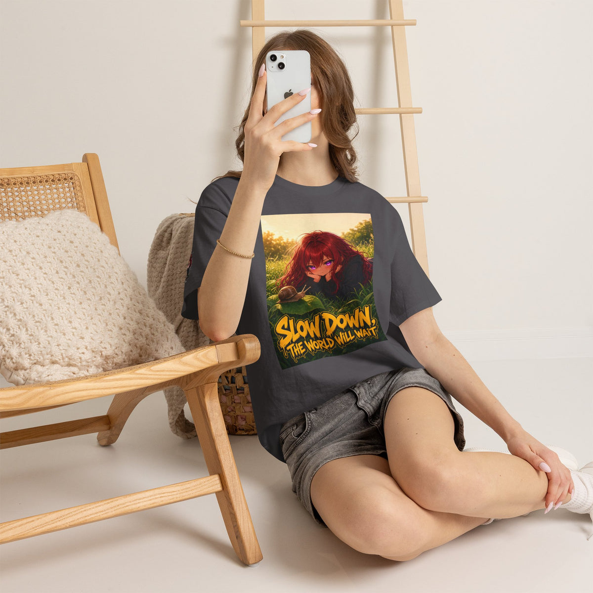 Slow Down, The World Will Wait — Nova Snail Tee
