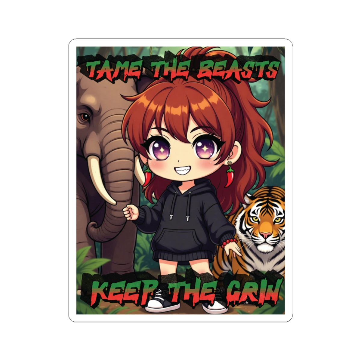 Tame The Beasts-Kiss-Cut Sticker