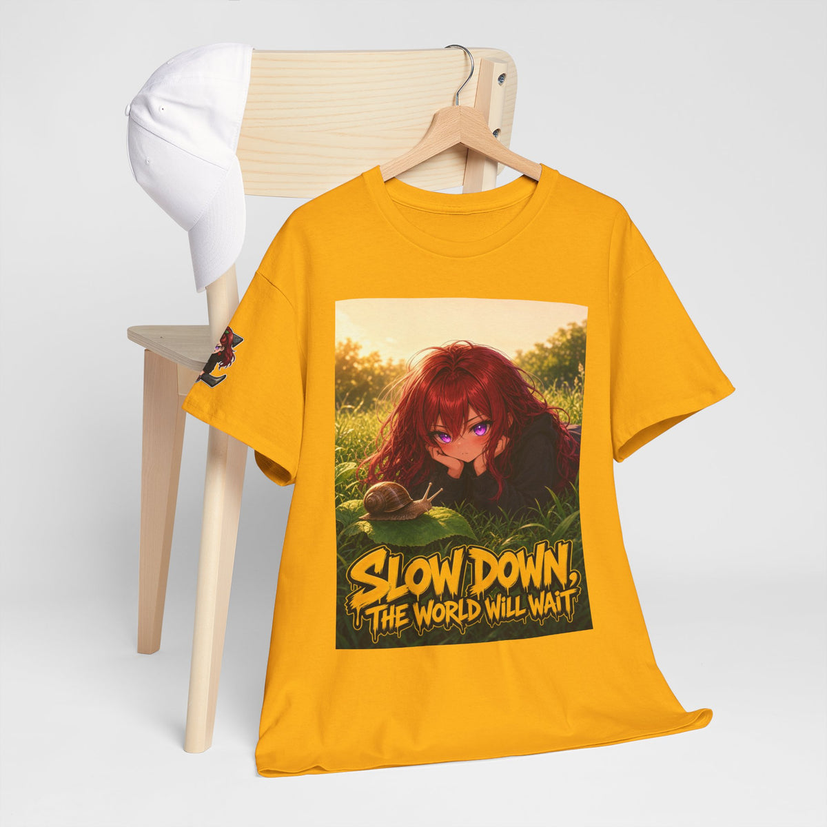 Slow Down, The World Will Wait — Nova Snail Tee