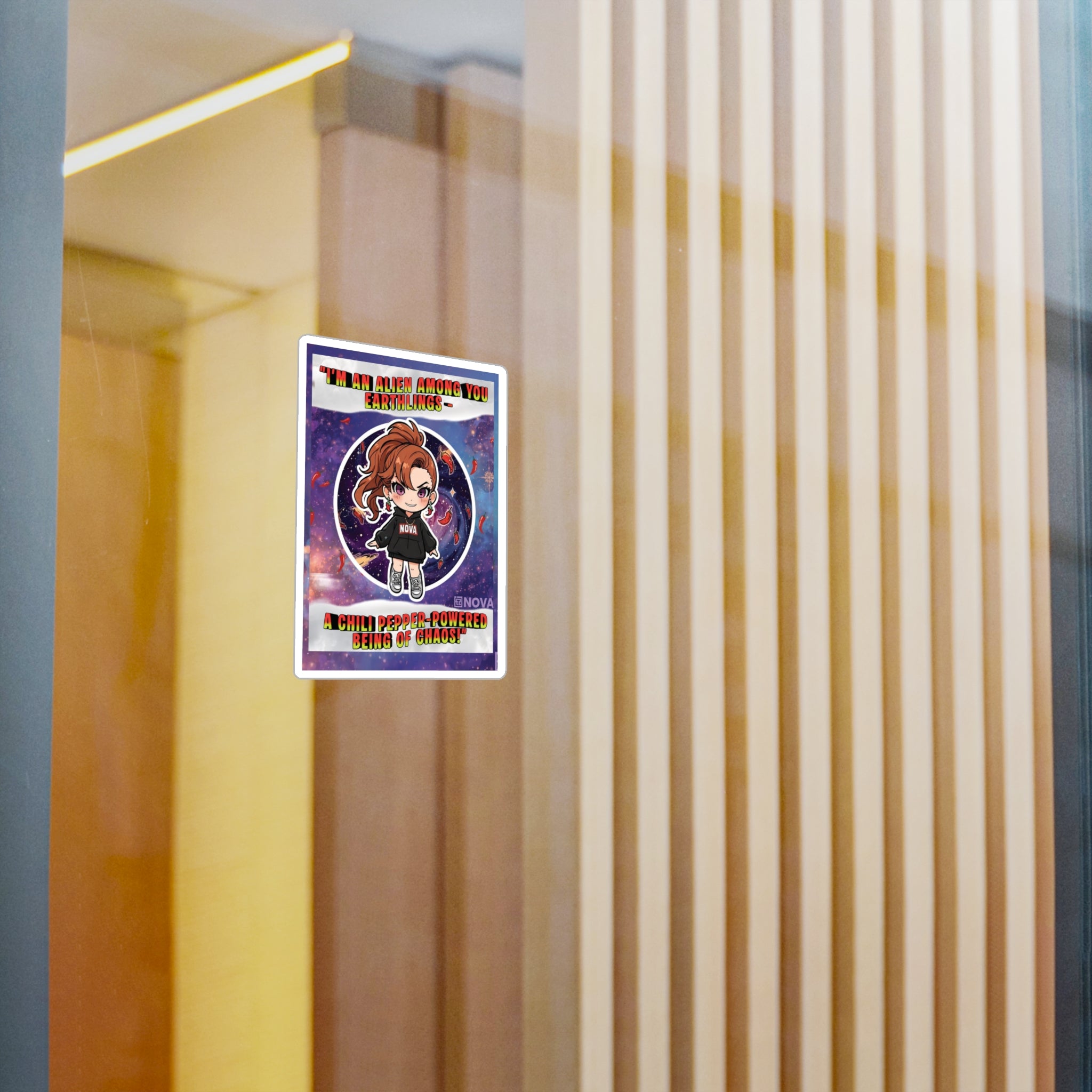 Chili-Powered. Alien-Approved. Sticker.