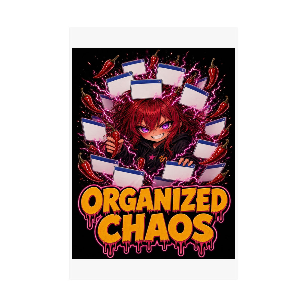 Organized Chaos: 47 Tabs, One Plan — Nova Poster (Nova Chaos)