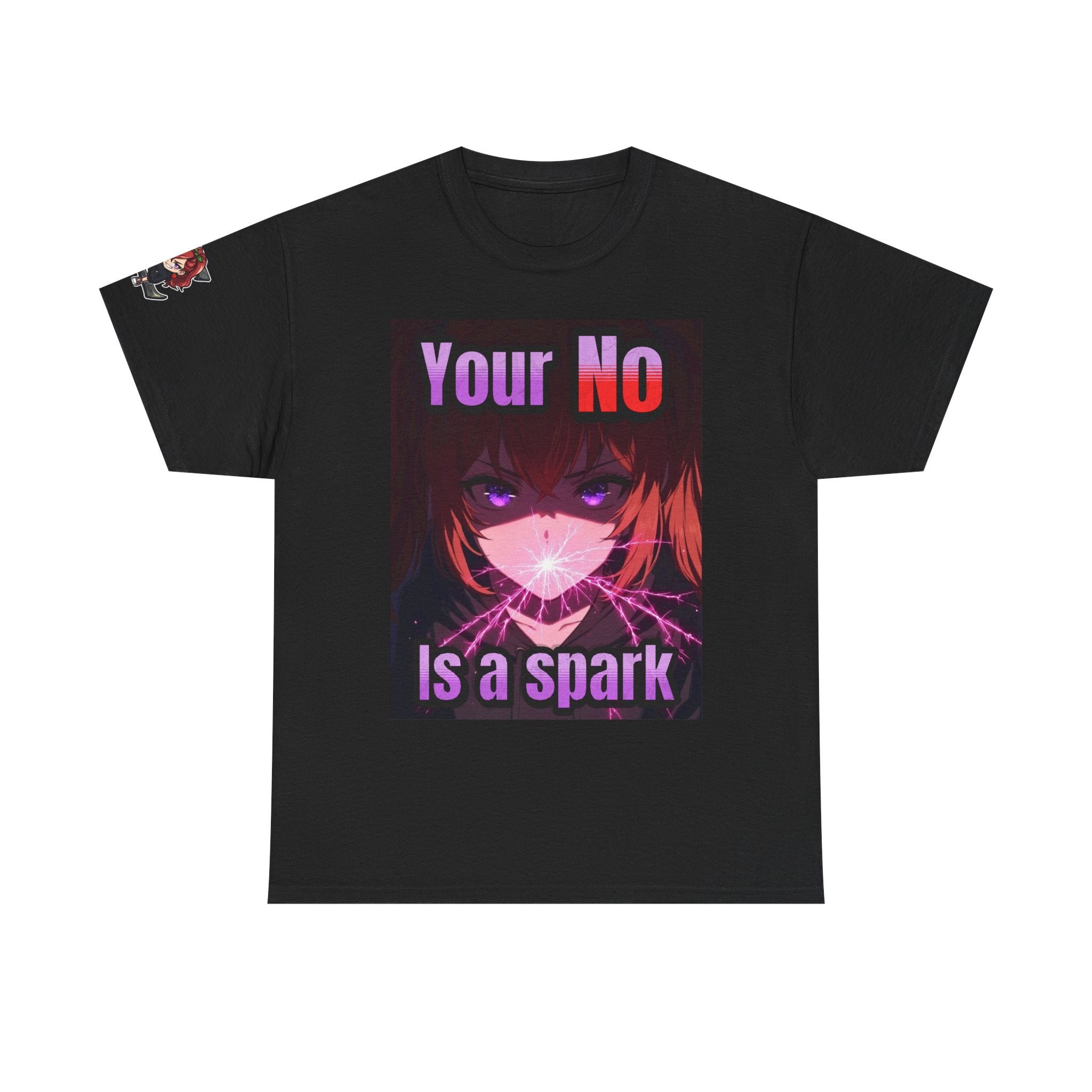 Graphic Tee — “Your No Is a Spark” Anime-Inspired Motivational T-Shirt