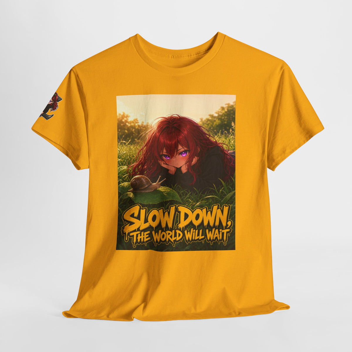 Slow Down, The World Will Wait — Nova Snail Tee