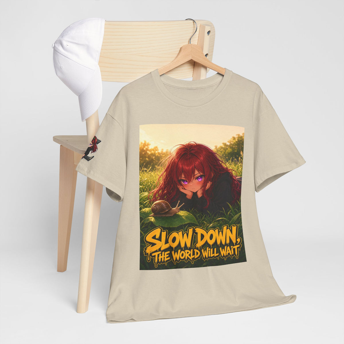 Slow Down, The World Will Wait — Nova Snail Tee