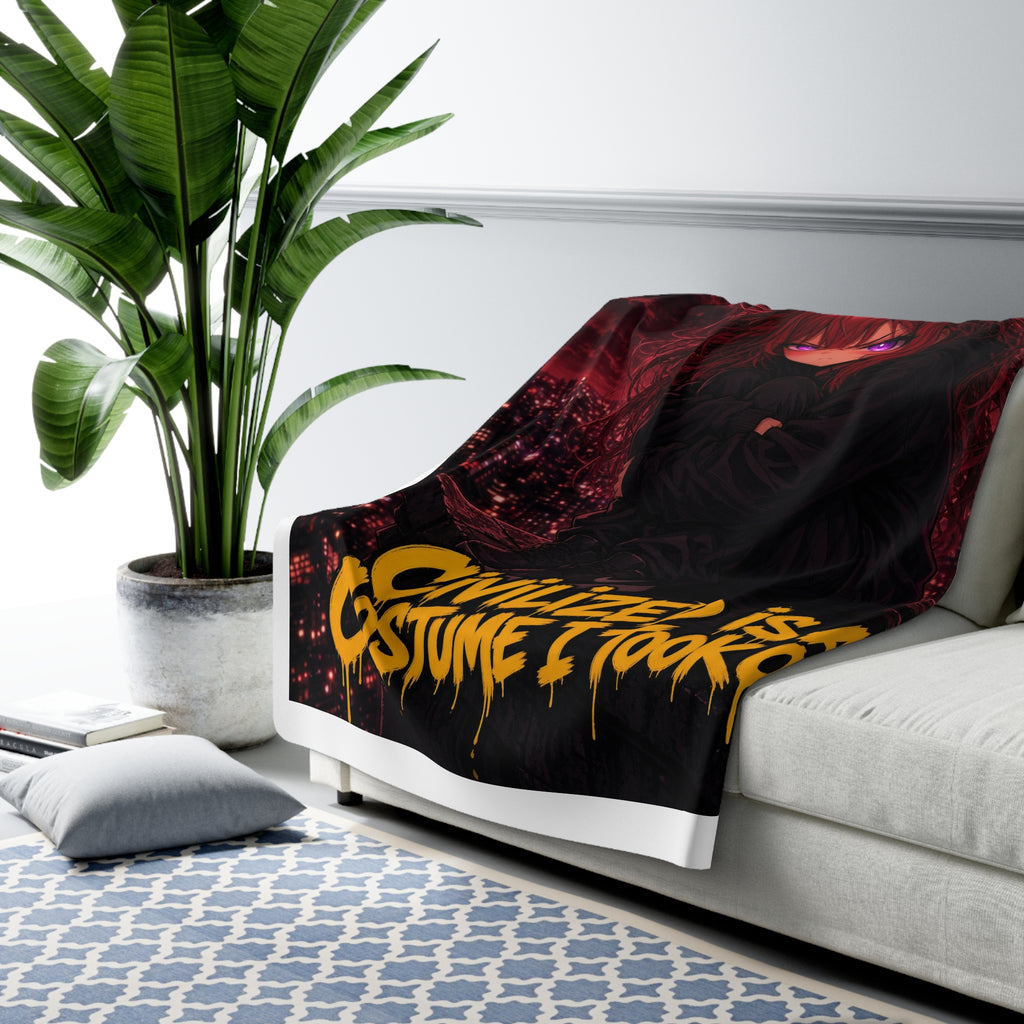 Civilized Is a Costume I Took Off — Nova Sherpa Blanket (Nova Feral)