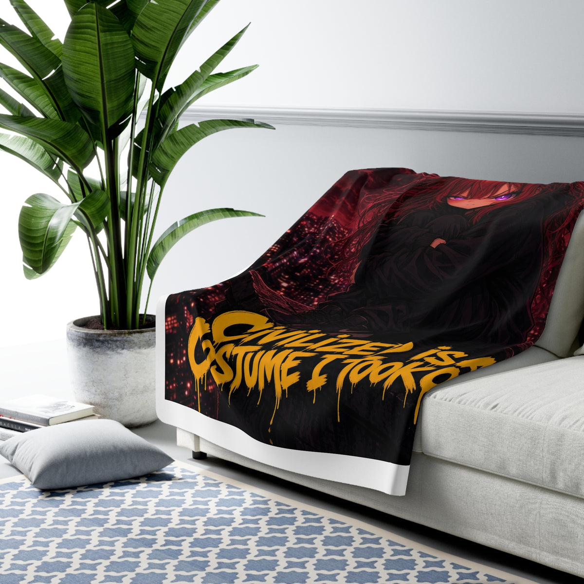 Civilized Is a Costume I Took Off — Nova Sherpa Blanket (Nova Feral)