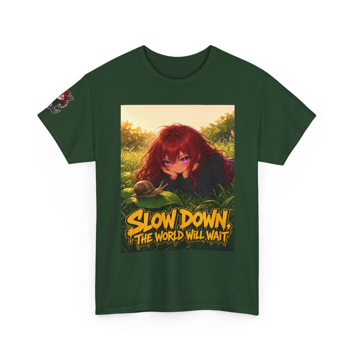 Slow Down, The World Will Wait — Nova Snail Tee