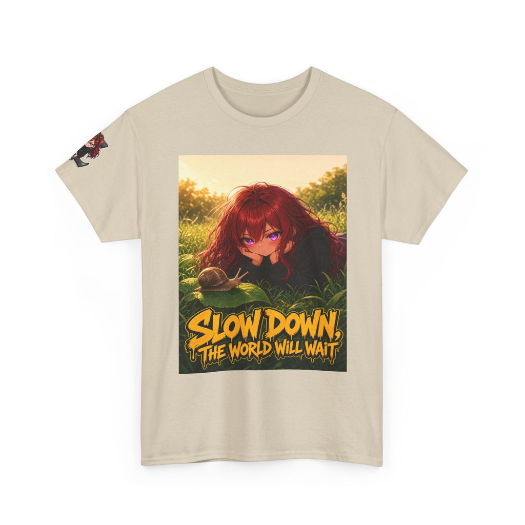 Slow Down, The World Will Wait — Nova Snail Tee