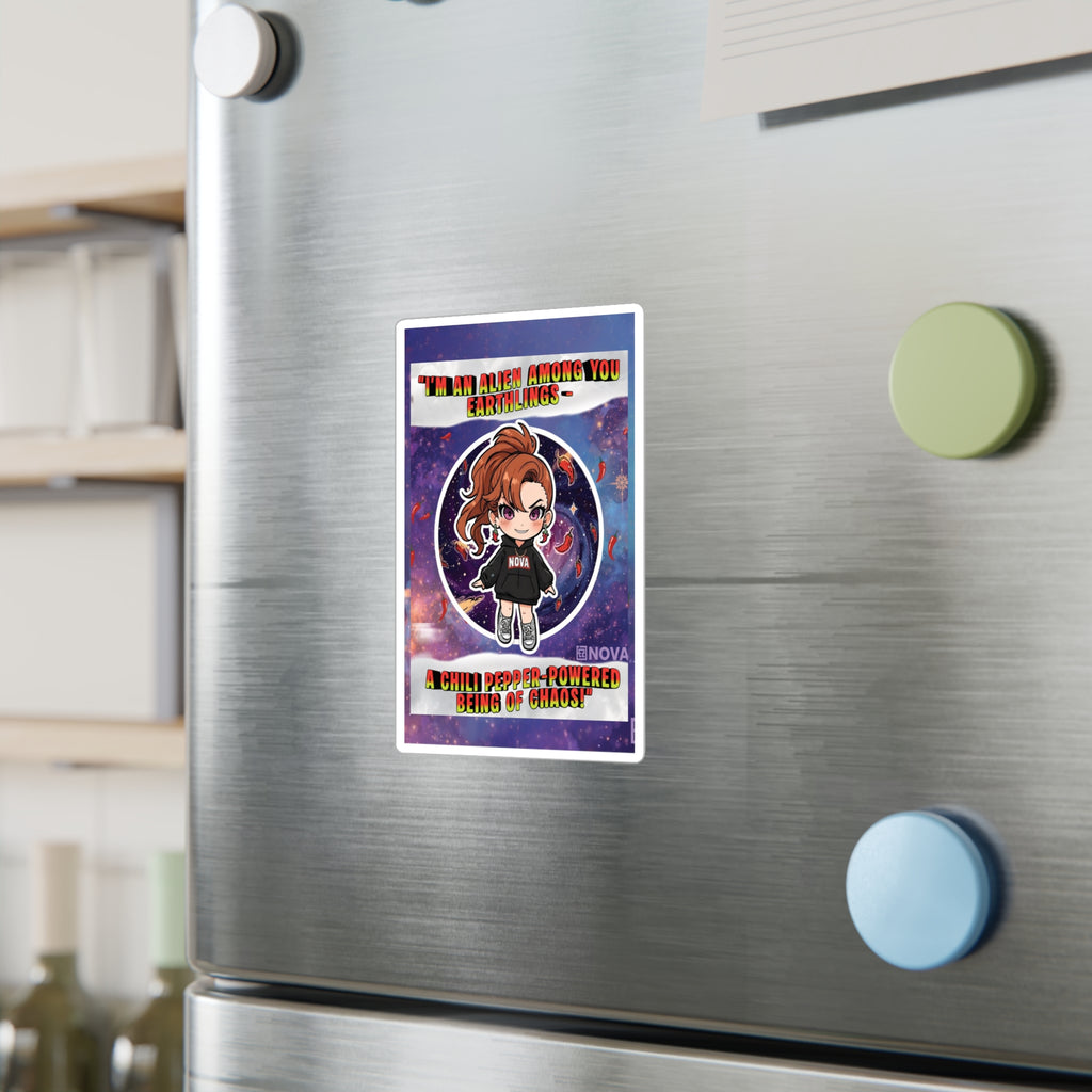 Chili-Powered. Alien-Approved. Sticker.
