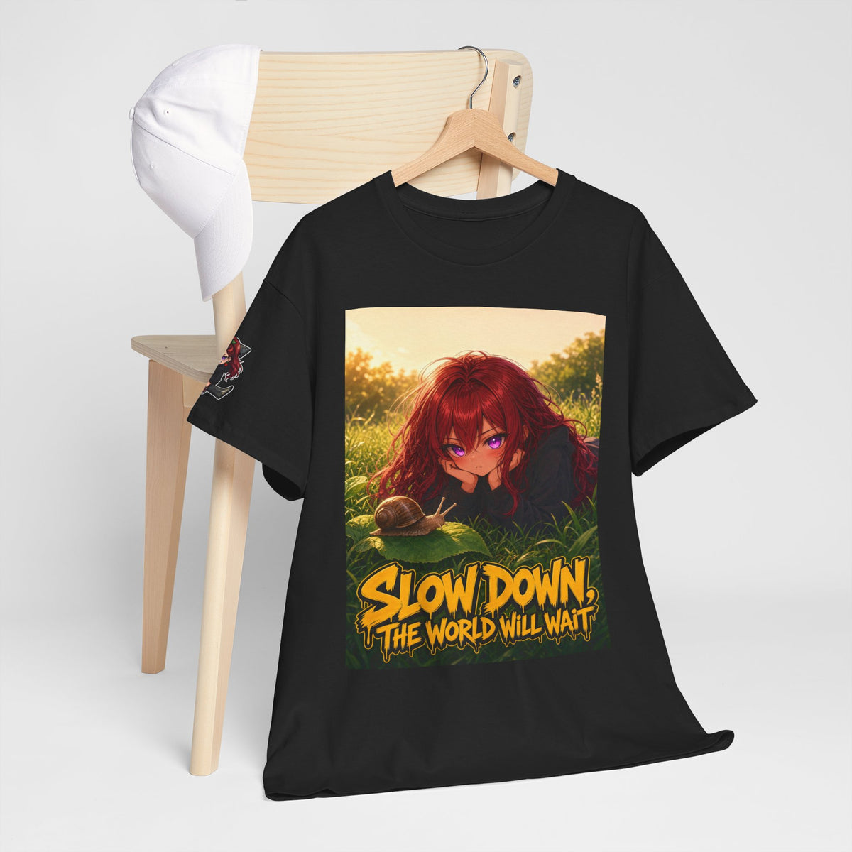 Slow Down, The World Will Wait — Nova Snail Tee