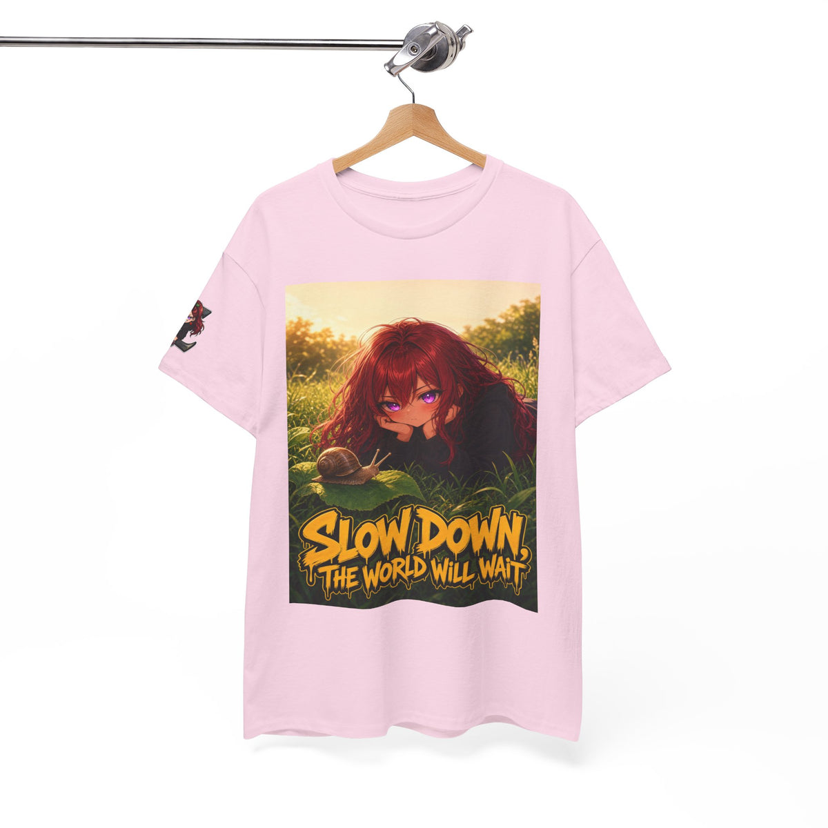Slow Down, The World Will Wait — Nova Snail Tee
