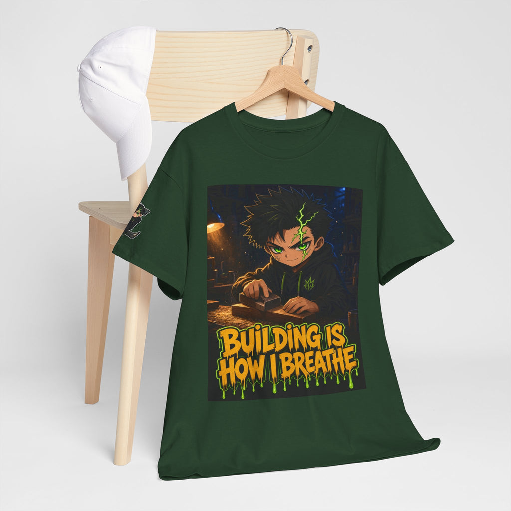Building Is How I Breathe — Silas Tee