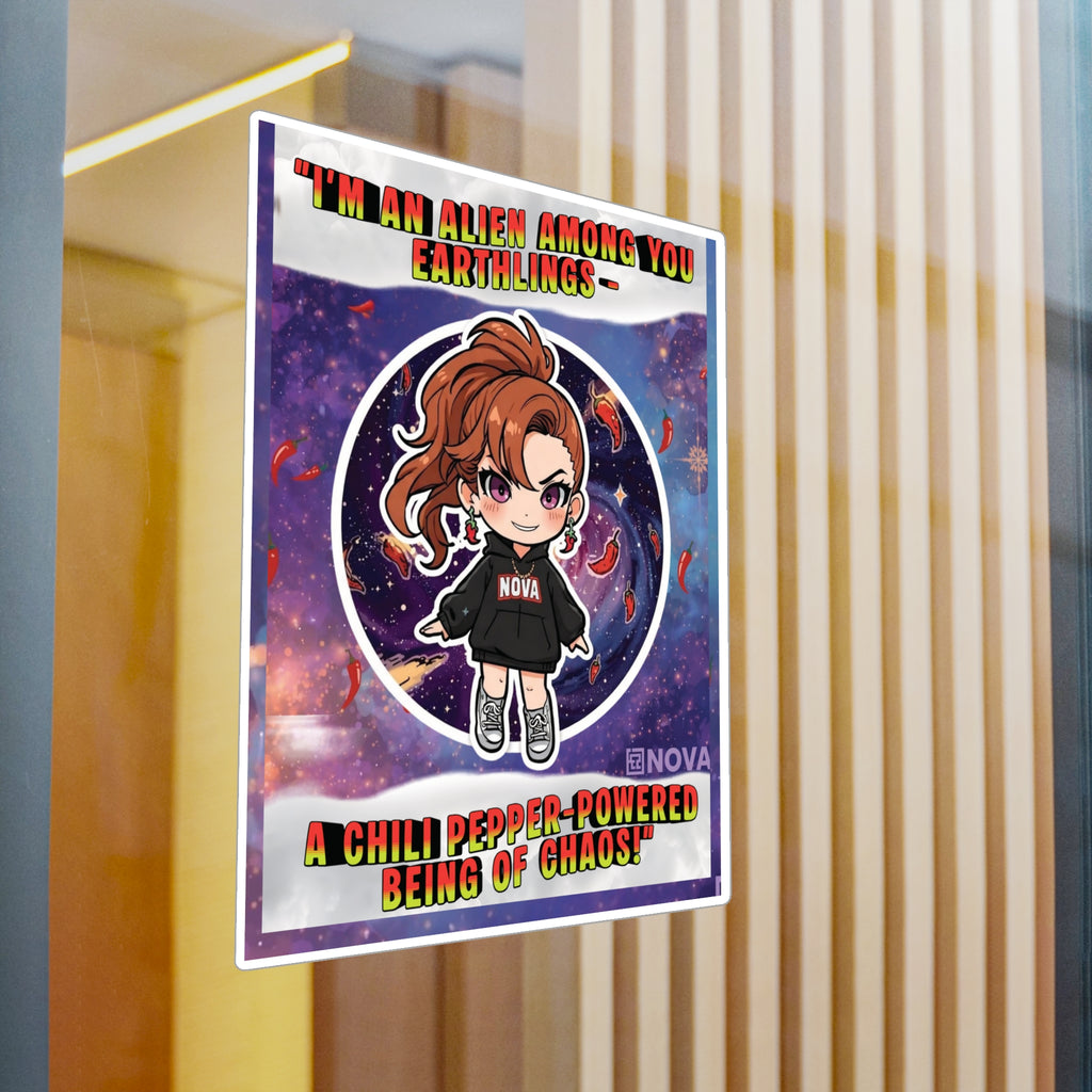 Chili-Powered. Alien-Approved. Sticker.