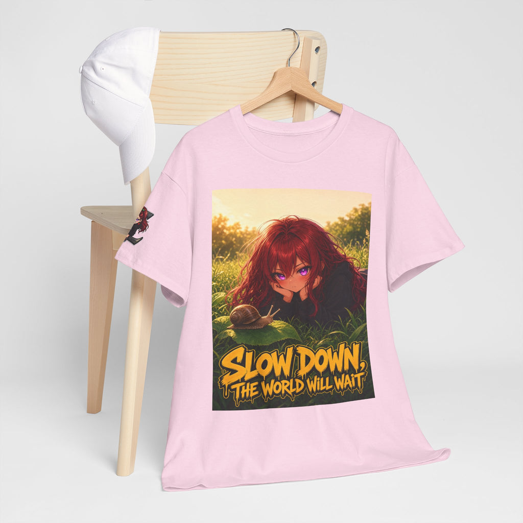 Slow Down, The World Will Wait — Nova Snail Tee