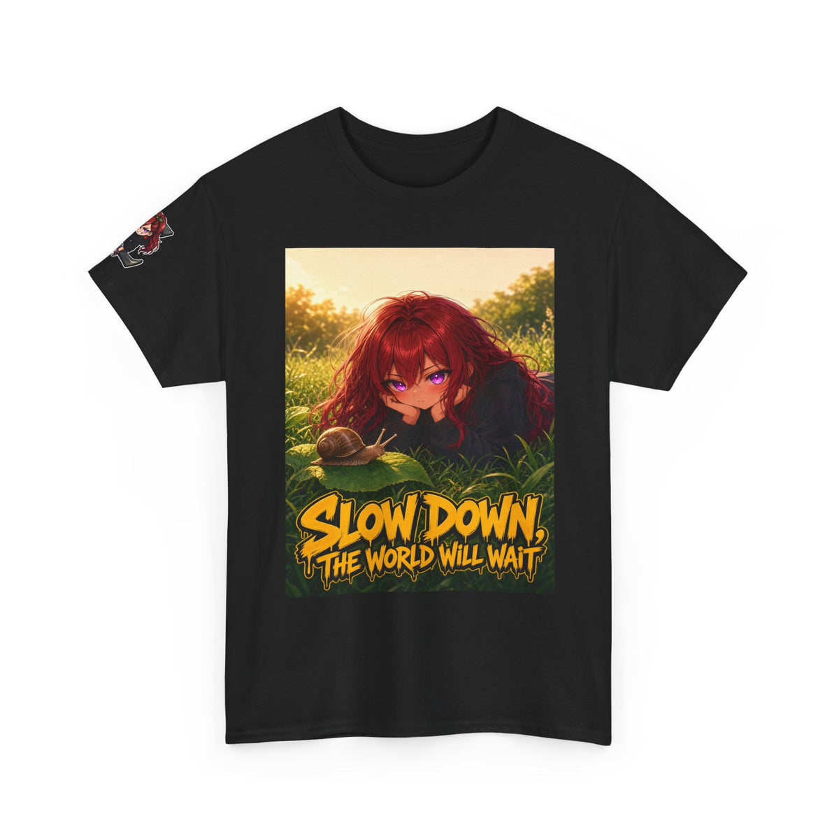 Slow Down, The World Will Wait — Nova Snail Tee